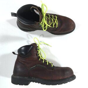 Red Wing 2226 Steel Safety Toe Work Boots Mens Size 12 D Brown Dynaforce